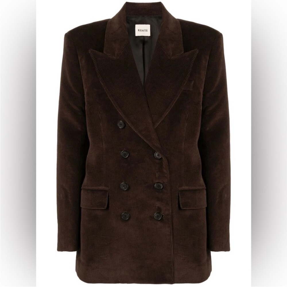 Khaite Tanner Blazer Brown Size 6 - Picture 9 of 11